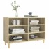Aparador de madera contrachapada roble Sonoma 103,5x35x70