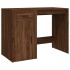 Escritorio de madera contrachapada marrón roble 100x49x75