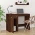 Escritorio de madera contrachapada marrón roble 100x49x75