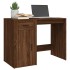 Escritorio de madera contrachapada marrón roble 100x49x75