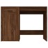 Escritorio de madera contrachapada marrón roble 100x49x75