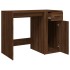 Escritorio de madera contrachapada marrón roble 100x49x75