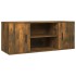 Mueble para TV madera contrachapada roble ahumado 100x35x40