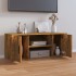 Mueble para TV madera contrachapada roble ahumado 100x35x40
