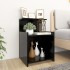 Mesitas de noche 2 uds madera contrachapada negro 40x35x60
