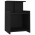 Mesitas de noche 2 uds madera contrachapada negro 40x35x60
