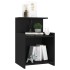 Mesitas de noche 2 uds madera contrachapada negro 40x35x60