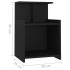 Mesitas de noche 2 uds madera contrachapada negro 40x35x60