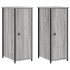 Mesitas noche 2 uds madera ingeniería gris Sonoma 32x42x80
