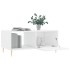 Mesa de centro madera contrachapada blanco brillo 90x50x40