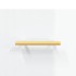 Mesa de centro madera contrachapada blanco brillo 90x50x40