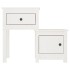 Mesita de noche madera maciza de pino blanco 79,5x38x65,5