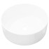 Lavabo redondo de cerámica blanco 40x15