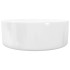 Lavabo redondo de cerámica blanco 40x15