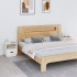 Mesitas de noche 2 uds madera maciza pino blanco 40x34x45