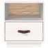 Mesitas de noche 2 uds madera maciza pino blanco 40x34x45