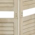 Biombo de 3 paneles de madera maciza de paulownia 105x165