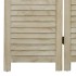 Biombo de 3 paneles de madera maciza de paulownia 105x165