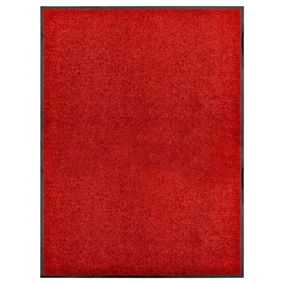 Felpudo lavable rojo 90x120