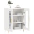 Aparador de madera contrachapada blanco brillante 69,5x34x90