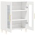 Aparador de madera contrachapada blanco brillante 69,5x34x90