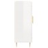 Aparador de madera contrachapada blanco brillante 69,5x34x90