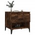 Mesa auxiliar madera contrachapada roble ahumado 50x46x50