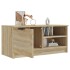 Mueble de TV madera contrachapada roble Sonoma 80x35x36,5