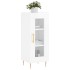 Aparador de madera contrachapada blanco brillante 34,5x34x90