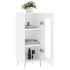 Aparador de madera contrachapada blanco brillante 34,5x34x90