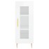 Aparador de madera contrachapada blanco brillante 34,5x34x90