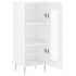 Aparador de madera contrachapada blanco brillante 34,5x34x90