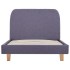 Estructura de cama de tela gris claro 90x200