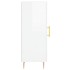 Aparador de madera contrachapada blanco brillante 34,5x34x90