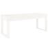 Banco de jardín madera maciza de pino blanco 110x38x45