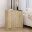 Aparadores 2 uds madera contrachapada roble Sonoma 30x30x70 cm