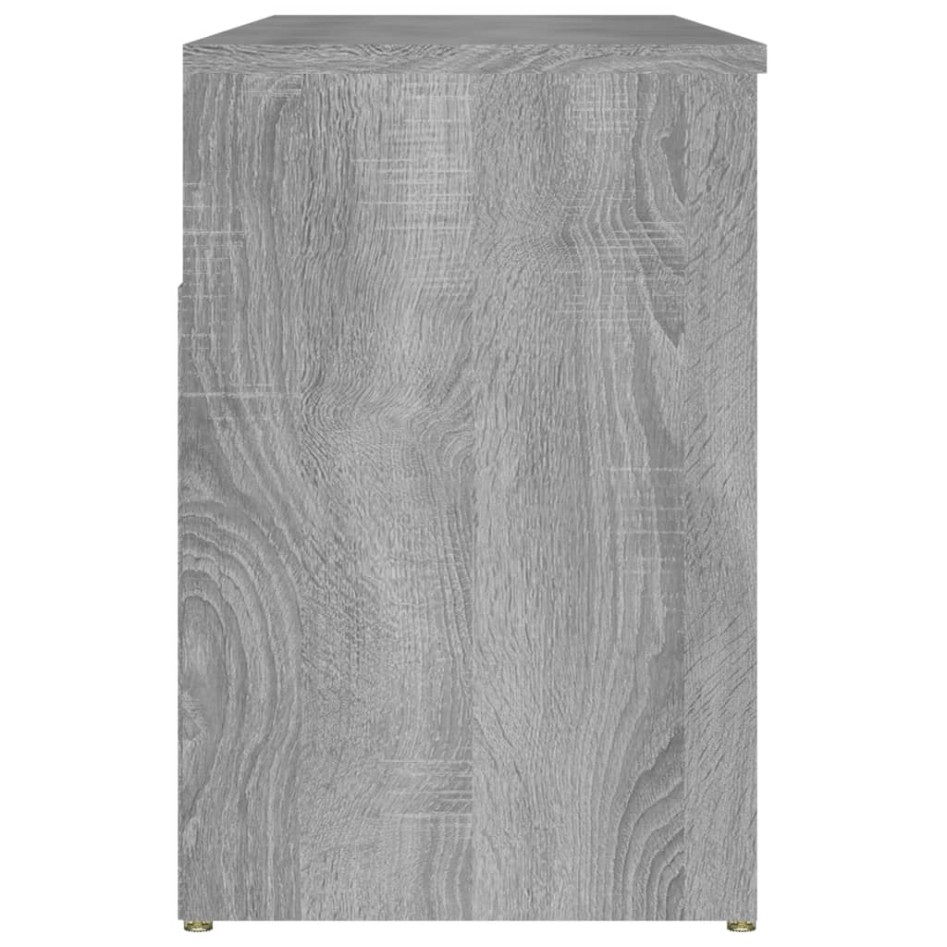 Banco zapatero madera contrachapada gris Sonoma 105x30x45