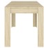 Mesa de comedor contrachapada color roble sonoma 140x74,5x76