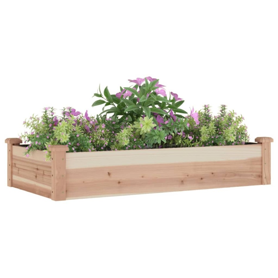 Jardinera arriate con forro madera maciza abeto 120x60x25
