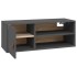 Armario de pared de madera maciza de pino gris 80x30x30