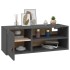 Armario de pared de madera maciza de pino gris 80x30x30