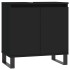 Armario de baño madera de ingeniería negro 58x33x60