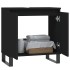Armario de baño madera de ingeniería negro 58x33x60