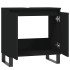Armario de baño madera de ingeniería negro 58x33x60