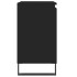 Armario de baño madera de ingeniería negro 58x33x60