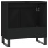 Armario de baño madera de ingeniería negro 58x33x60