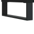 Armario de baño madera de ingeniería negro 58x33x60