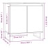 Armario de baño madera de ingeniería negro 58x33x60