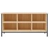 Mueble zapatero madera contrachapada roble Sonoma 100x35x50