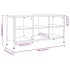 Mueble zapatero madera contrachapada roble Sonoma 100x35x50